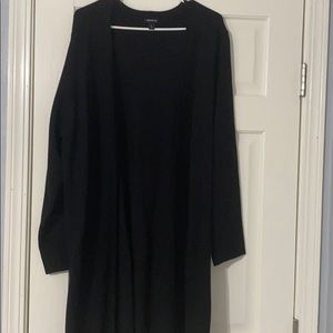 Black long cardigan